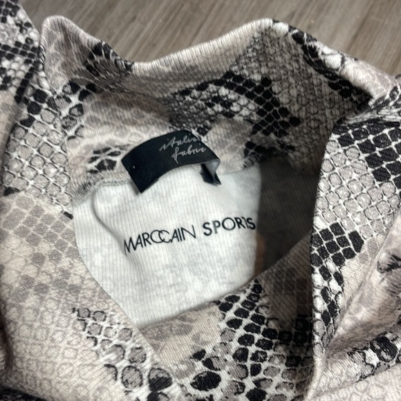Marc Cain mock turtle neck  snake 🐍 print 16 inches pit to pit Size N 4 NWT - Picture 5 of 7
